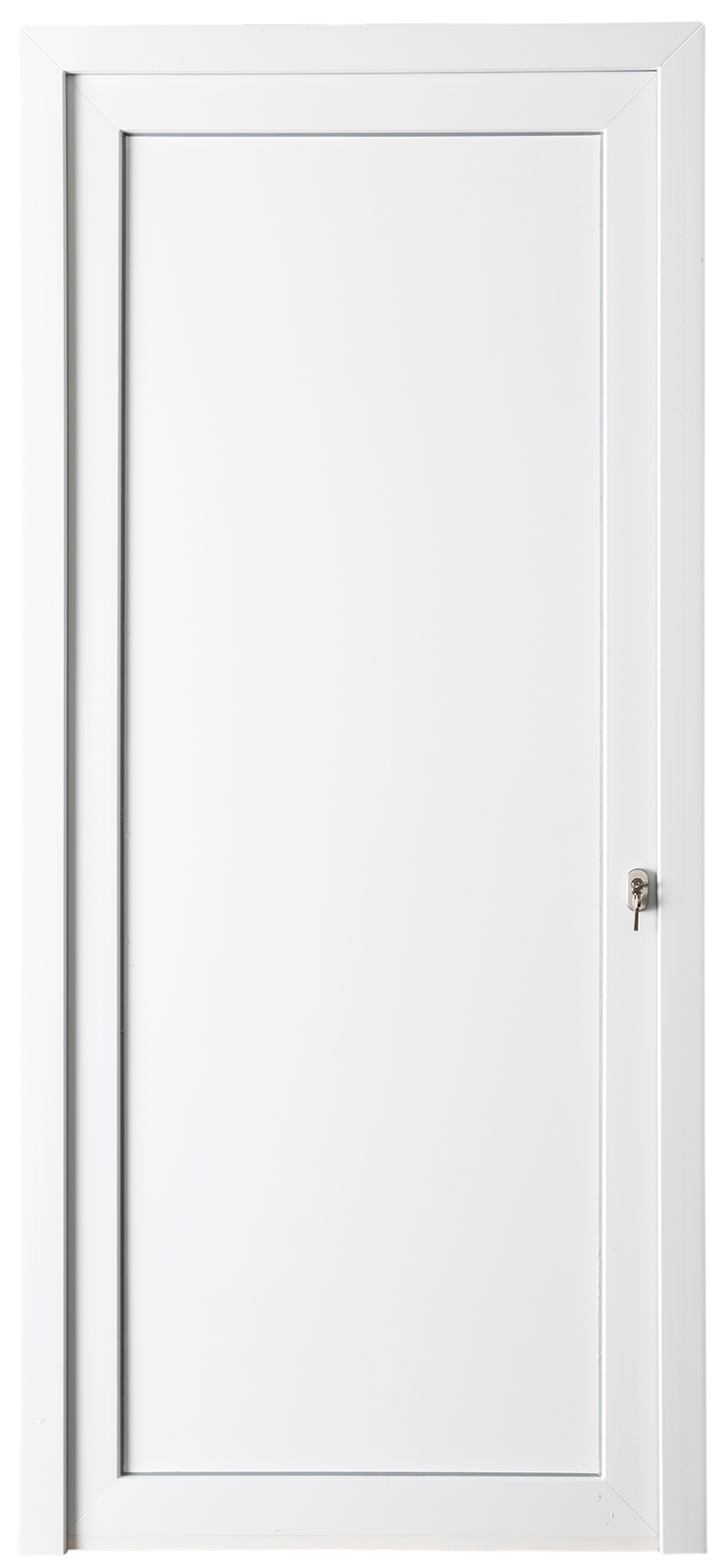 298867 - Porte extérieure PVC blanc - Droite - Pleine - 2180 x 980 mm (de stock)